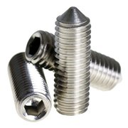 NEWPORT FASTENERS Socket Set Screw, Cone Point, 5/16-18 x 1/2", Stainless Steel, 18-8, Hex Socket Drive , 100PK 373505-100
